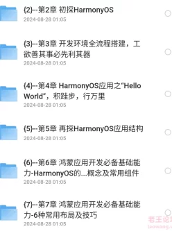 鸿蒙系统实战短视app从零到一，掌握HarmonyOS